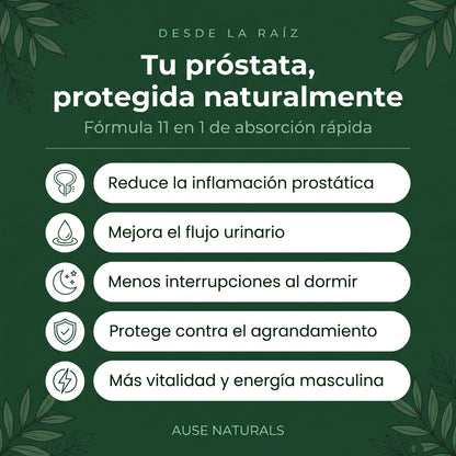 Próstata Forte | Mejora el flujo, reduce la inflamación y recuperá tus noches