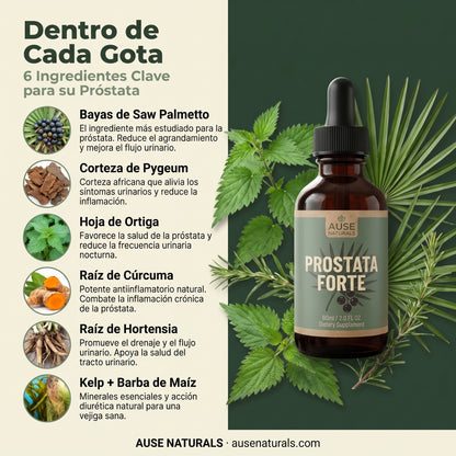 Próstata Forte | Mejora el flujo, reduce la inflamación y recuperá tus noches